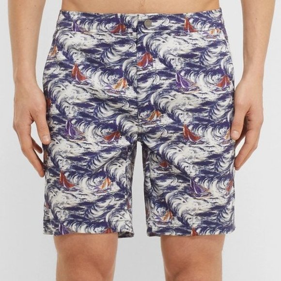 Onia Other - Size 38 ONIA Mens Calder Mediterranean Sails Swim Short